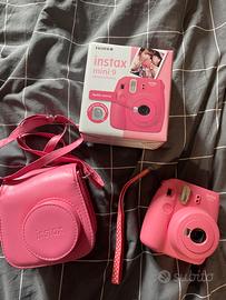 instax mini 9 con custodia - rosa flamingo