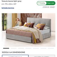 Letto contenitore + materrasso mondo convenienza
