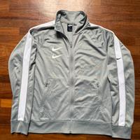 Felpa Nike grigia con zip – taglia M – logo Swoosh