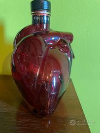 BOTTIGLIA VUOTA TEQUILA  FORMA CUORE  COLLEZIONE