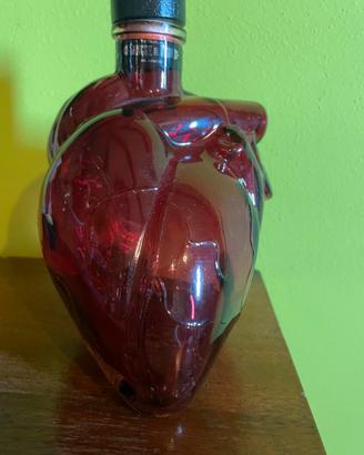 BOTTIGLIA VUOTA TEQUILA  FORMA CUORE  COLLEZIONE