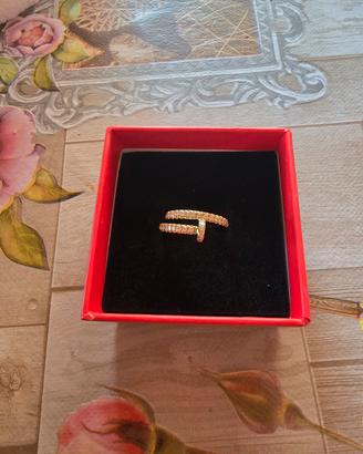 anello stile cartier oro 