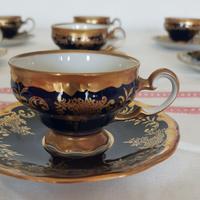 Servizio 10 tazze caffè Echt Weimar Kobalt