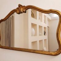 Antico specchio con cornice in legno 94 x 58 cm,