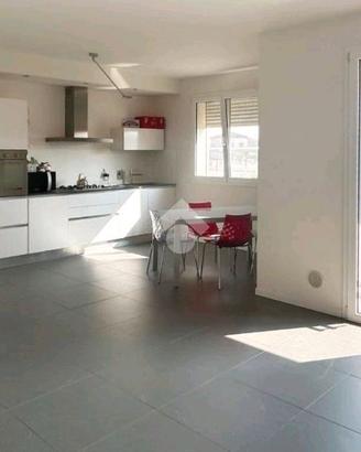 Cucina moderna completa di elettrodomestici 