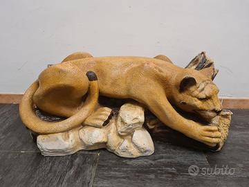 Statua Coguaro/ Puma delle nevi