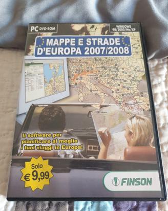 Mappe e strade d'europa 2007/2008 finson pc dvd ro