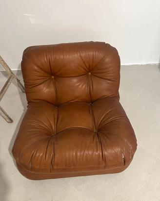 5 Poltrone in pelle vintage