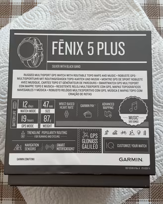 Orologio Garmin Fenix 5 Plus size 47mm