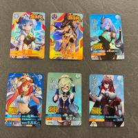 Lotto 6 carte Genshin Impact