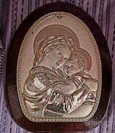 quadro in basso rilievo in argento 