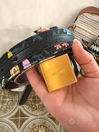 Cintura Missoni in pelle e tessuto