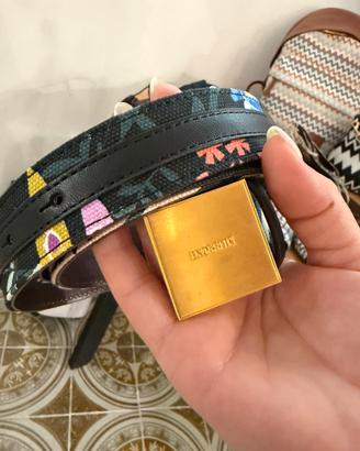 Cintura Missoni in pelle e tessuto