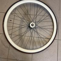 Cerchio posteriore scatto fisso e libero 16 denti