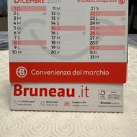 Calendario da tavolo mensile 2024 rosso office