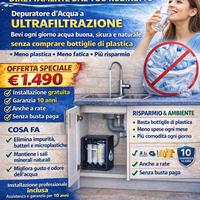 Depuratore d’acqua….addio bottiglie di plastica