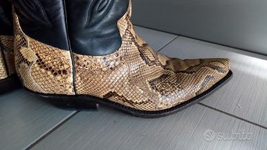 stivali Texani in pitone