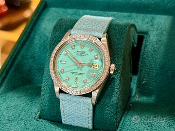 Rolex Datejust Custum 🩵 “Dettagli di Eleganza ” 👇🏻