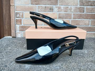 SCARPE DECOLLETE SLINGBACK TWINSET NERE N.38 NUOVE