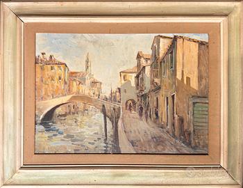Graziano Marsili quadro olio su tela Chioggia