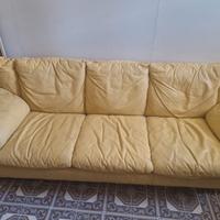 Divano letto in pelle