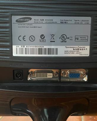 Monitor 21 pollici