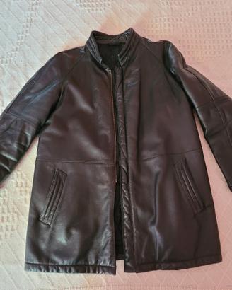 Giacca Nera Lunga Imbottita Invernale TG 54