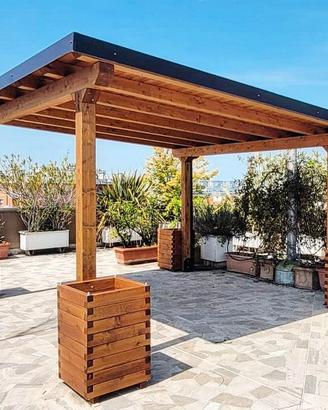 Tettoia pergola gazebo carport auto grandine