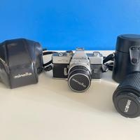 MINOLTA SRT 101 + BORSA E DUE OBIETTIVI