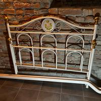 Struttura letto 1 piazza mezzo in ferro con decoro