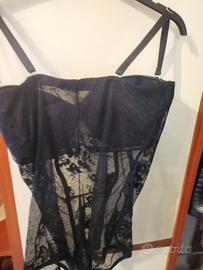 body corsetto bustino Intimissimi nero in pizzo 