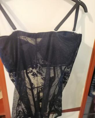 body corsetto bustino Intimissimi nero in pizzo 