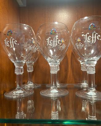 Set 6 bicchieri birra Leffe