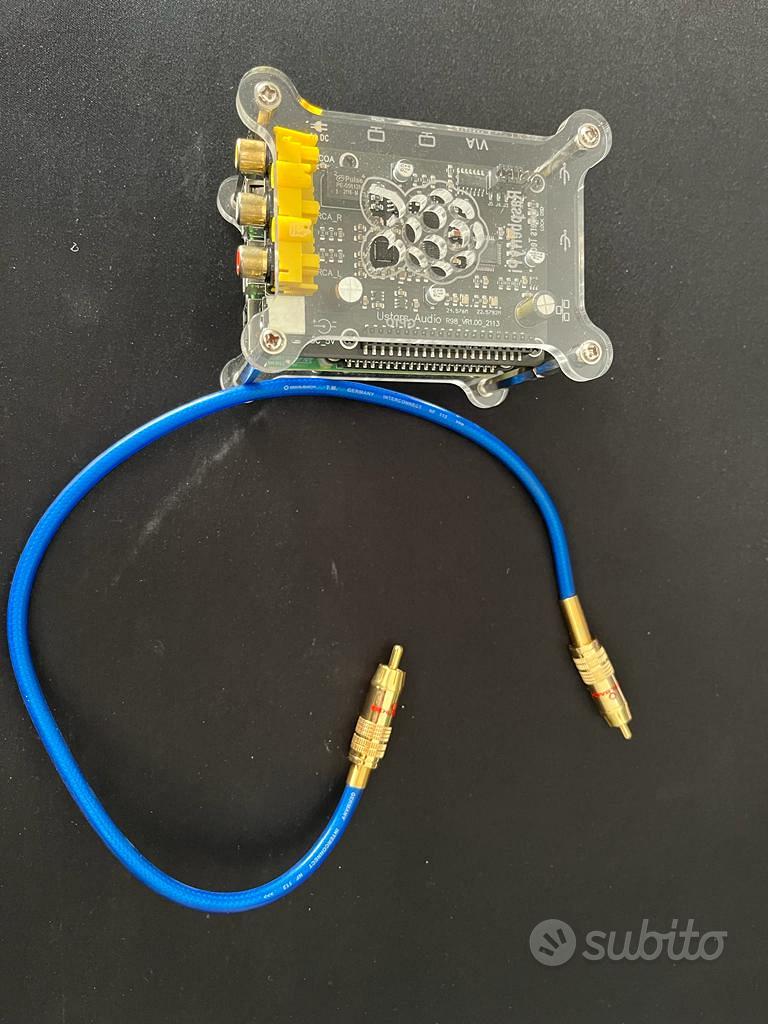 Raspberry Pi4 4gb ottimizzato da ascolto audio Informatica In vendita