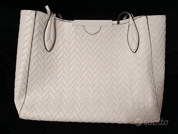Borsa ecopelle bianca Roccobarocco