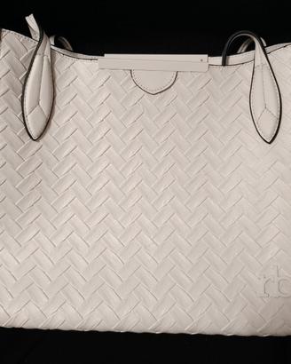 Borsa ecopelle bianca Roccobarocco