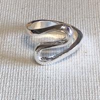 Anello argento 925 curva onda