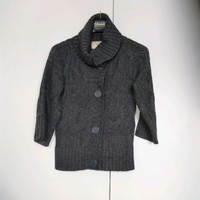 Giacca Cardigan Miamai con collo alto e chiusura a