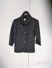 Giacca Cardigan Miamai con collo alto e chiusura a
