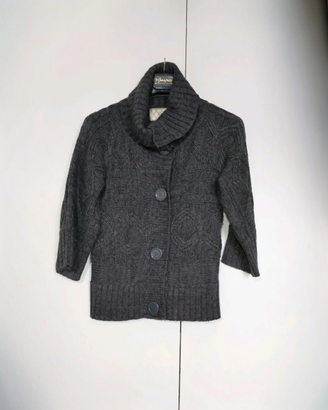 Giacca Cardigan Miamai con collo alto e chiusura a