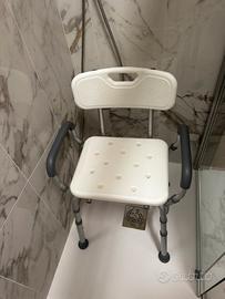 Seggiola per doccia in allluminio brevettata