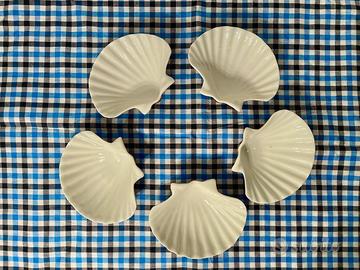 5 Piattini a forma di conchiglia Richard Ginori