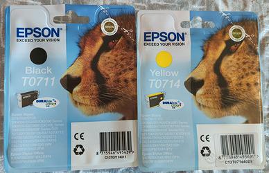 Cartucce Epson T0711 T0714 originali sigillate