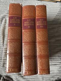 La sacra bibbia in 3 volumi del 1966