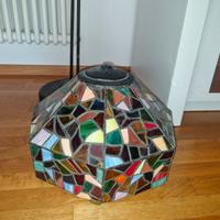 Lampadario piantana vetro tiffany