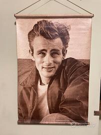 JAMES DEAN-RARO POSTER VINTAGE-STAMPA TESSILE