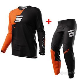 COMPLETO MOTO CROSS FUORISTRADA OFF ROAD SHOT DRAW