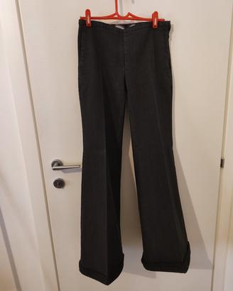 jeans neri a zampa Made in Italy 