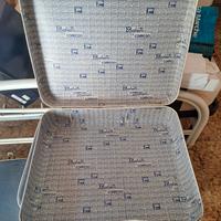 valigia vintage blu utilizzabile cuccia cane gatto