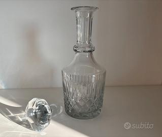Decanter vintage in cristallo molato